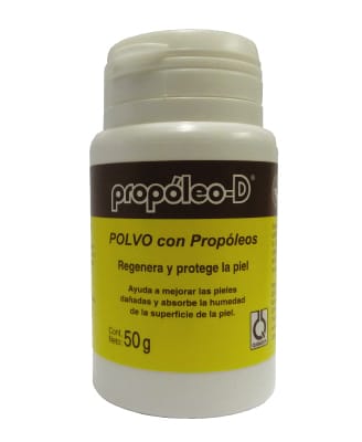 Polvo con propóleos